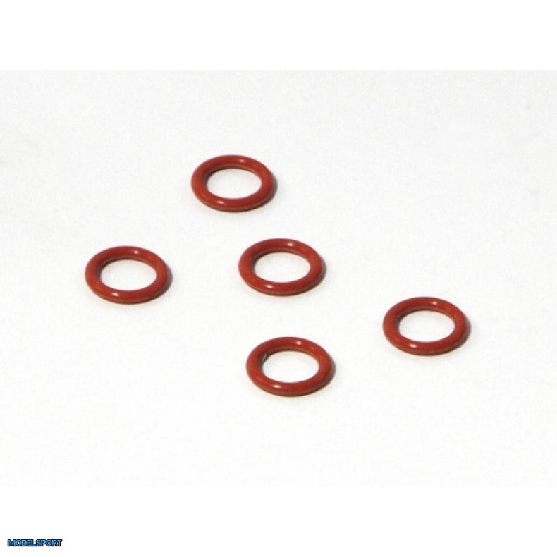 HPI 6823 Silicone O Ring Ss-045 4.5 X 6.6mm (Red)(5Pcs)