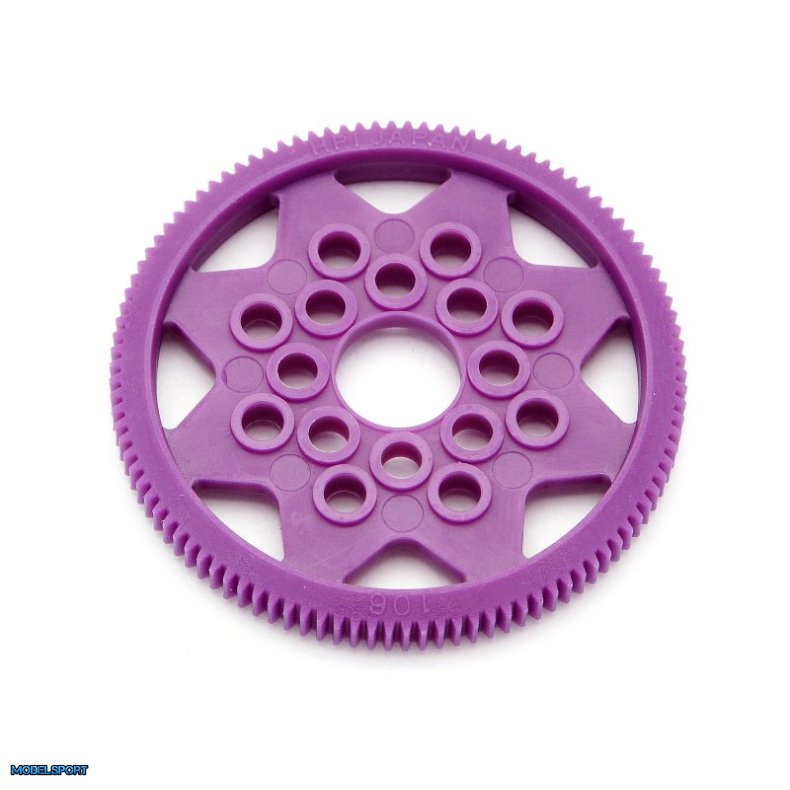 HPI 76706 Spur Gear 106 Tooth (64 Pitch / 0.4M)(W/O Balls)