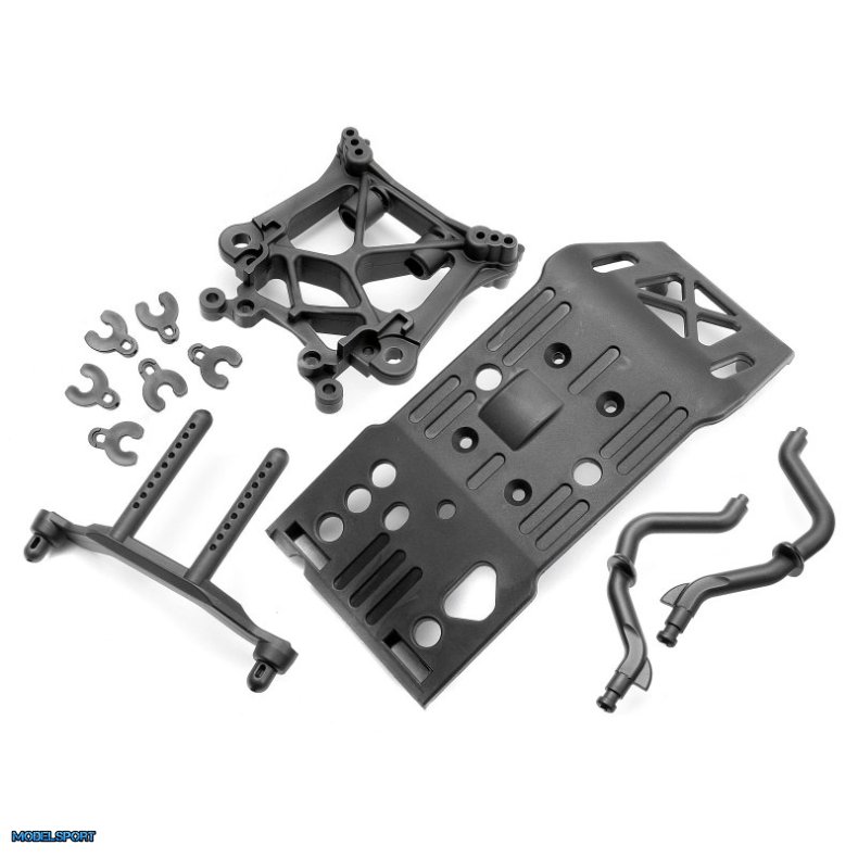 HPI 85234 Skid Plate/Body Mount/Shock Tower Set