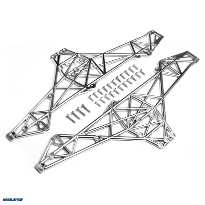 HPI 85254 Main Chassis Set (Matte Chrome)