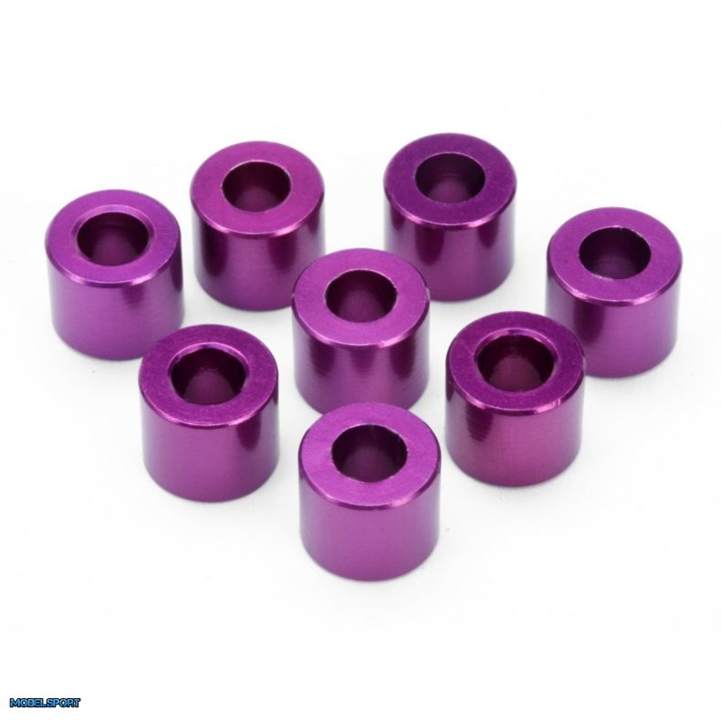 HPI 86378 Spacer 4X8X6.5mm(Purple/8Pcs)