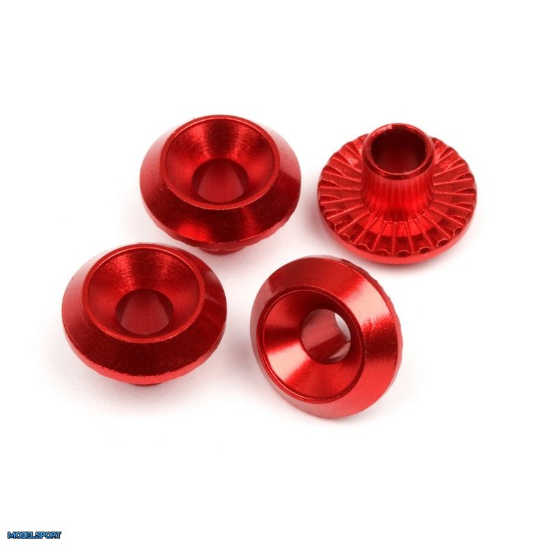 HPI 86988 Wheel Washer (Red/4Pcs)