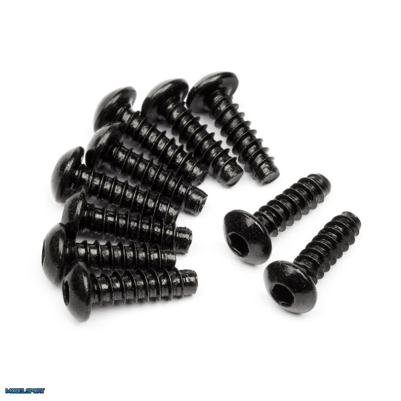 HPI 94354 Tp. Button Head Screw M3X10mm (Hex Socket/10Pcs)