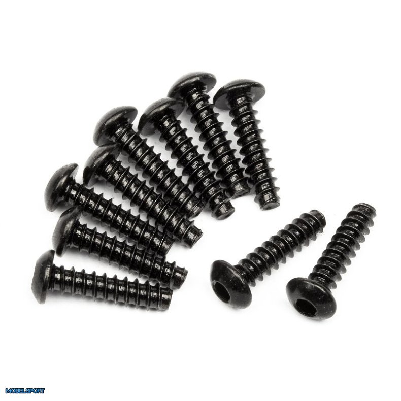 HPI 94355 Tp. Button Head Screw M3X12mm (Hex Socket/10Pcs)