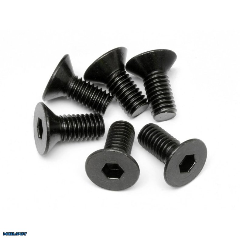 HPI 94879 Flat Head Screw M6X14mm (Hex Socket/6Pcs)