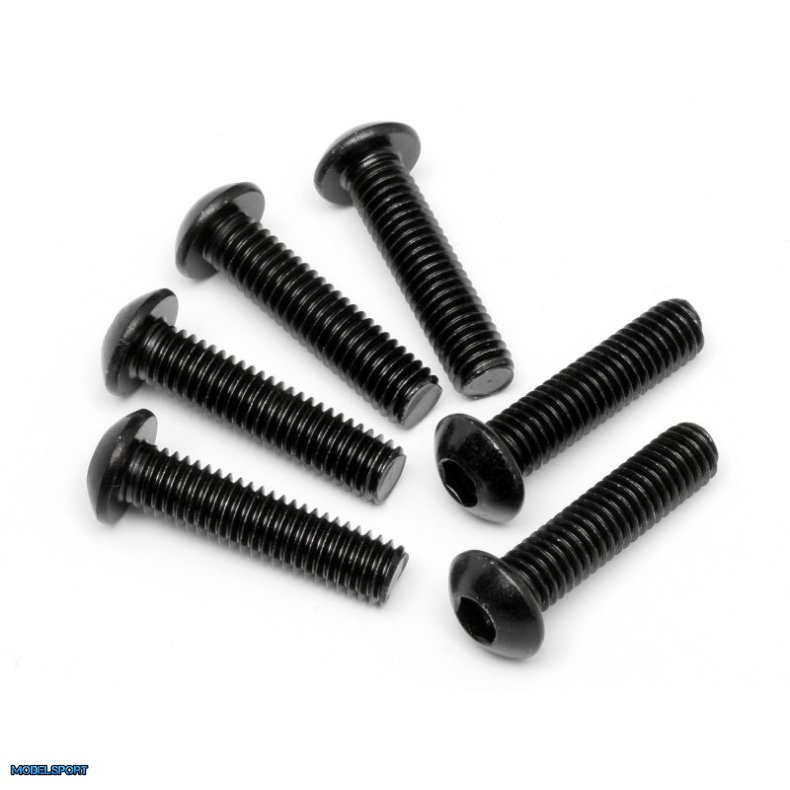 HPI 94909 Button Head Screw M6X25mm (Hex Socket/6Pcs)