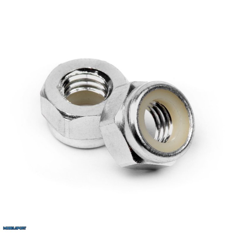 HPI 95862 Aluminum Lock Nut M5 (Silver/10Pcs)
