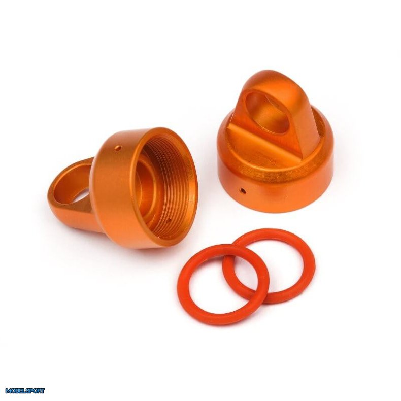HPI 108070 Aluminum Top Shock Cap Orange (2Pcs)