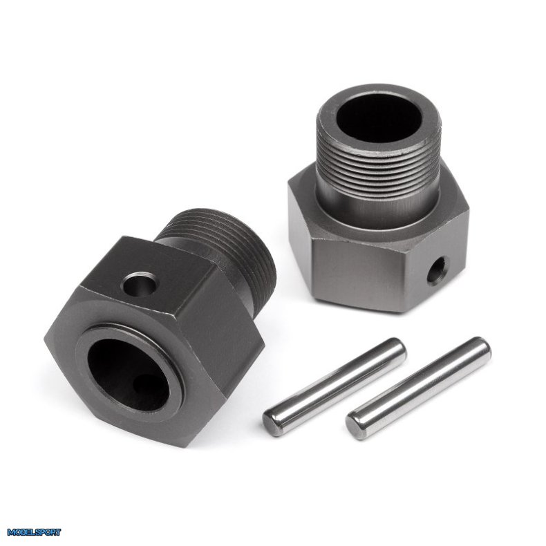 HPI 102157 Wheel Hex Hub 24X27mm (Gunmetal/2Pcs)