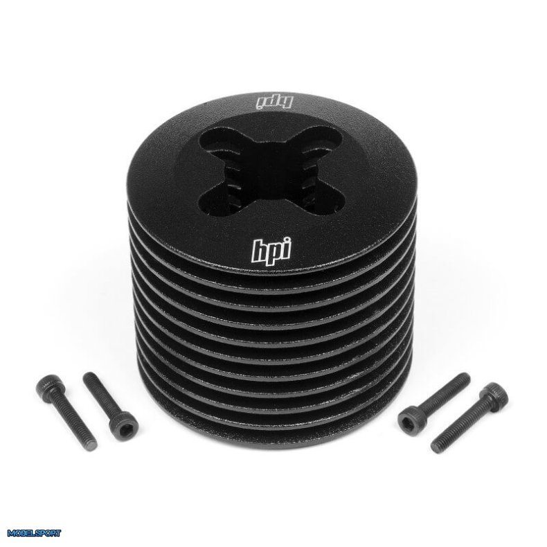 HPI 1458 Aluminum Heatsink Head (Black/F3.5)