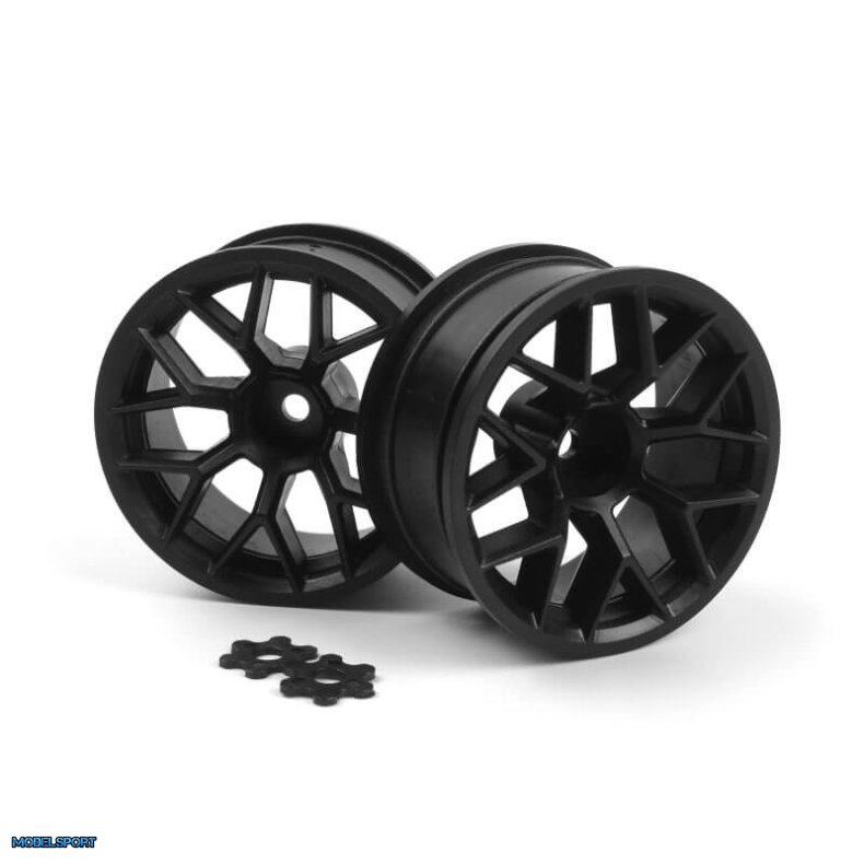 HPI 160400 RTR Wheel 26mm Black (6mm Offset/2 Pcs)