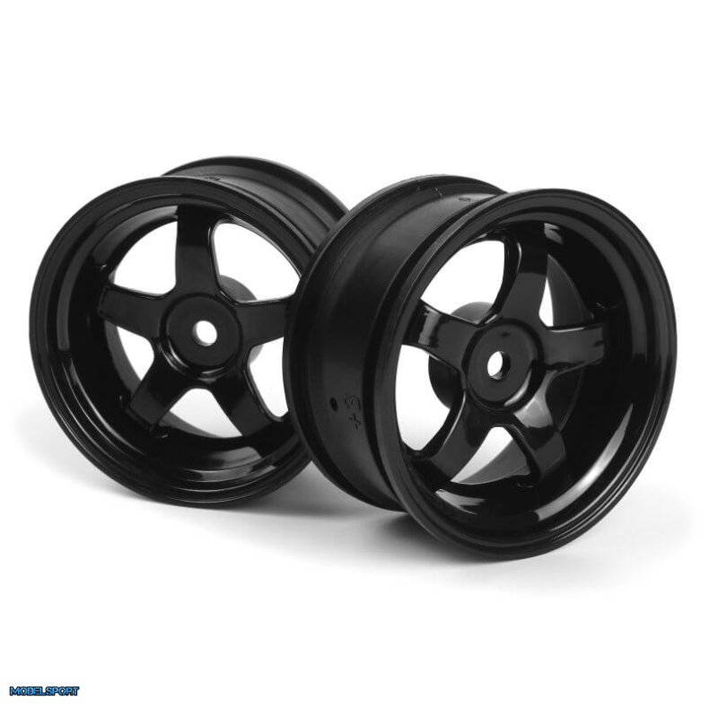 HPI 160524 Work Meister S1 Wheel Black 26mm (3mm OS/2pcs)
