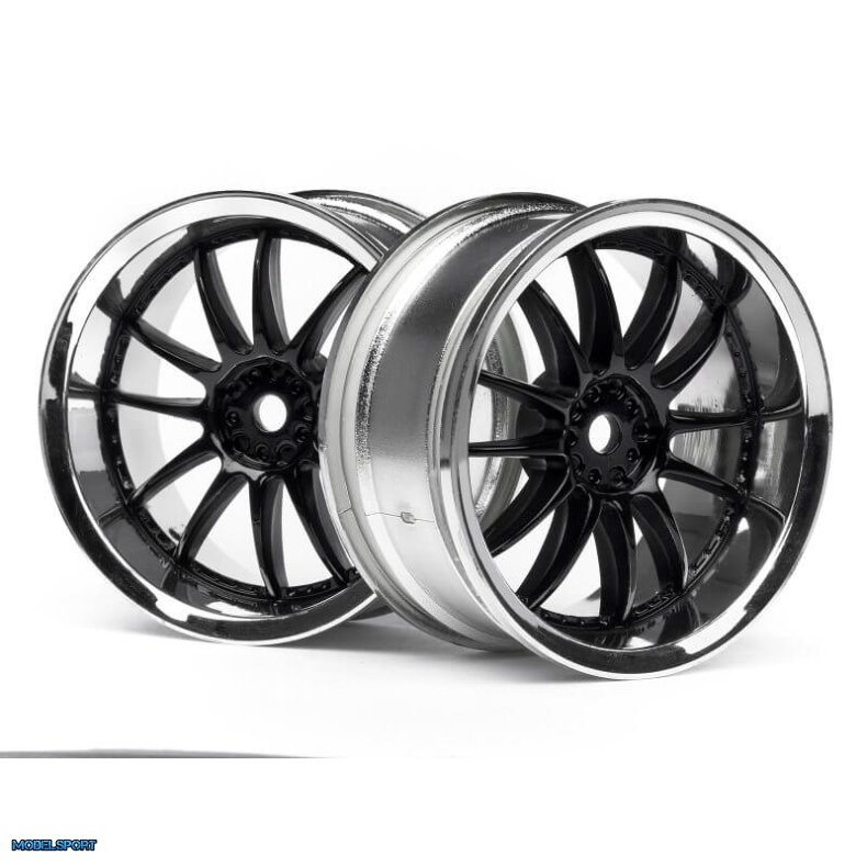HPI 3286 Work Xsa 02C Wheel 26mm Chrome/Black