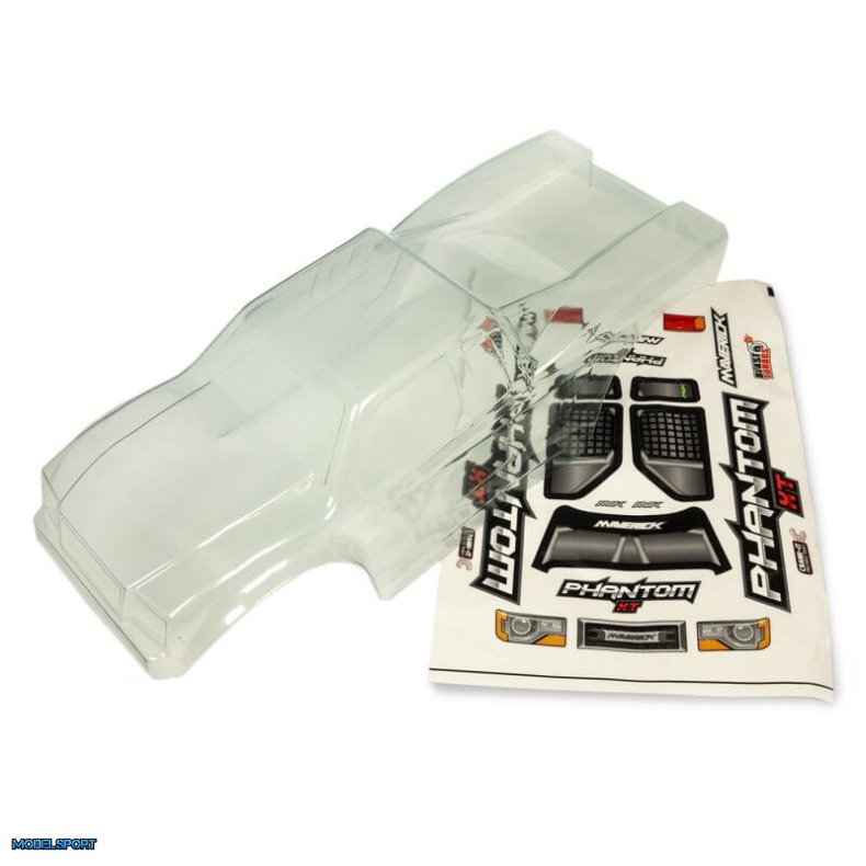 Maverick 150047 Clear Lexan Phantom Truck Body - W/ Decal Sheet