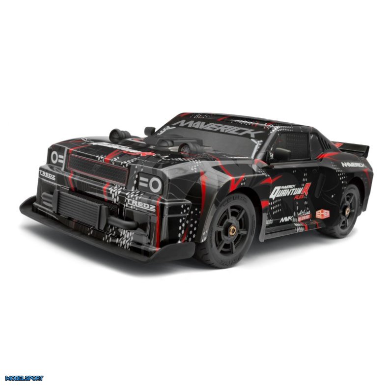 Maverick 150352 Quantumr Muscle Car Body - Black/Red