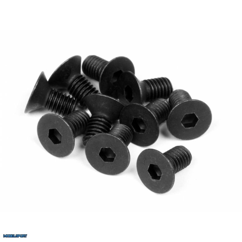 HPI Z081 Flat Head Screw M3X6mm (Hex Socket/10Pcs)