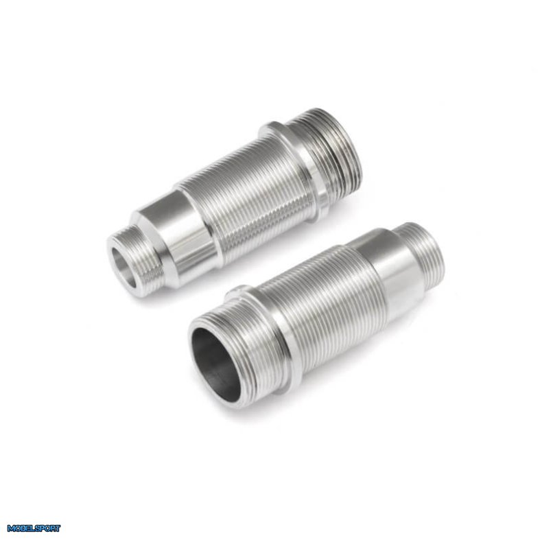 Maverick 150187 Aluminum Shock Body Set (Silver 2Pcs)
