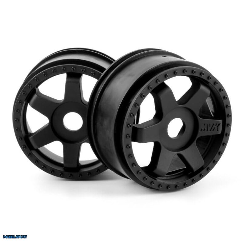 Maverick 150295 Quantumr Race Truck Wheel (Black/2Pcs)