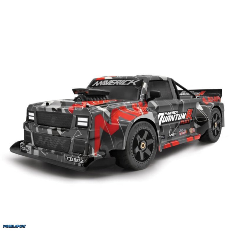 Maverick 150319 Quantumr Race Truck Body (Black/Red)