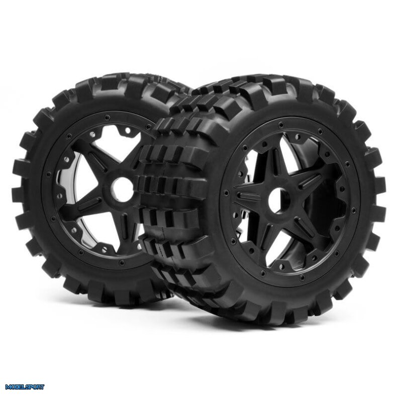 Maverick 24173 Blackout Xb Mounted Wheel And Tyre Set (Rear) Pr