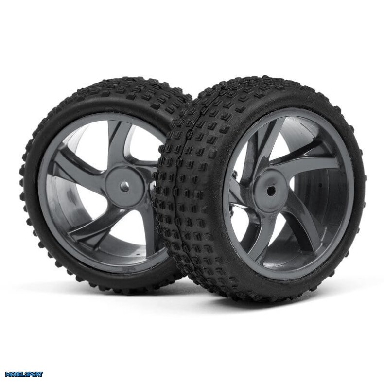 Maverick 28052 1/18 Buggy Wheel &amp; Tyre Assembly (Ion Xb)