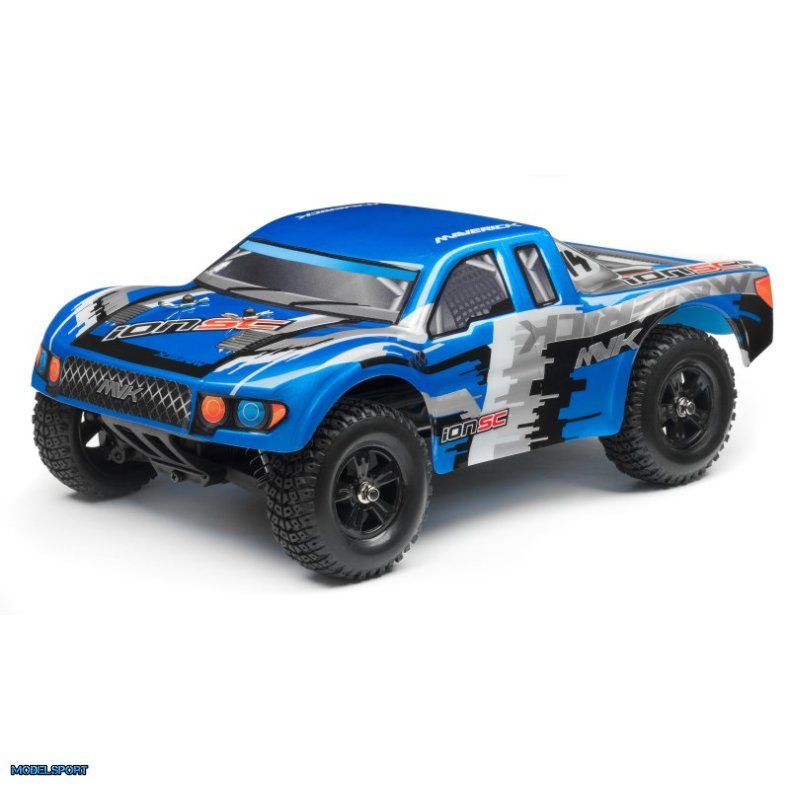 Maverick 28067 Short Course Painted Body Blue With Decals Ion Sc