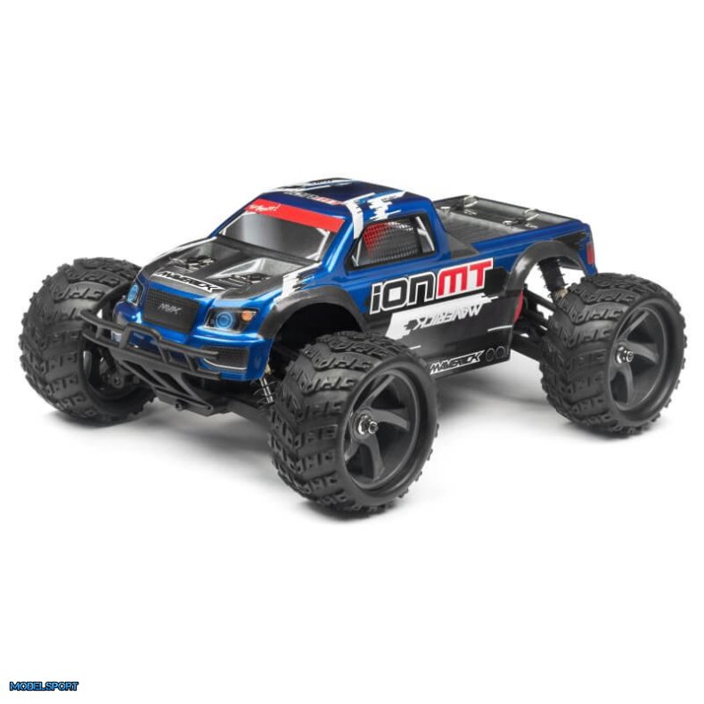 Maverick 28068 Monster Truck Painted Body Blue With Decals Ion Mt