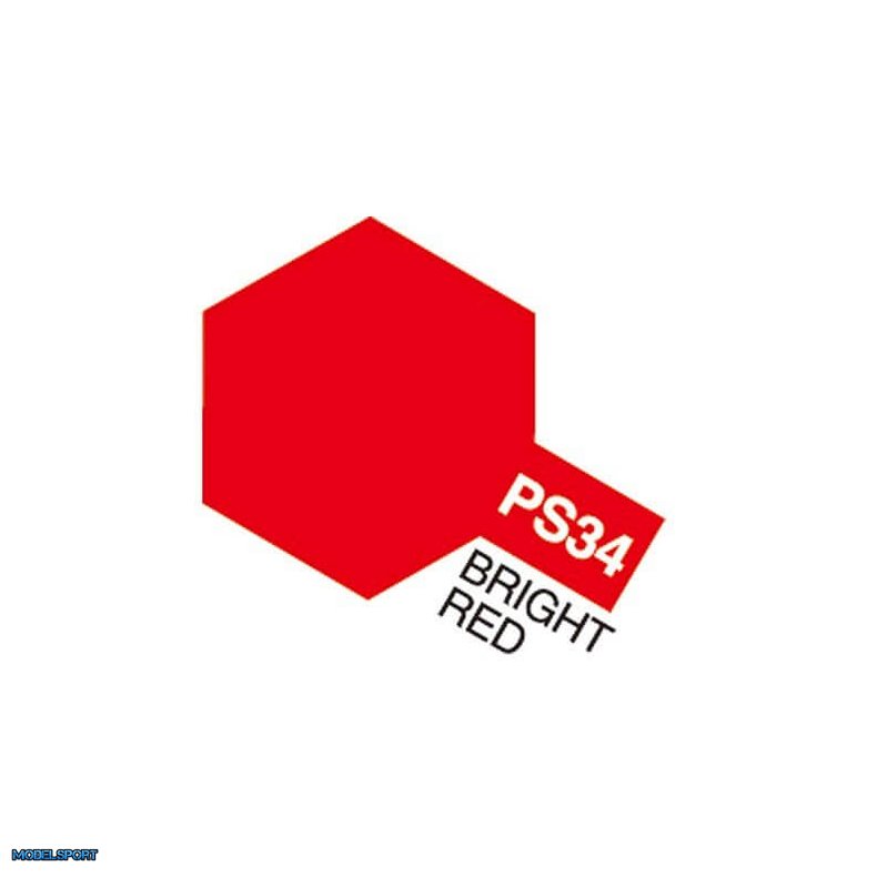 Tamiya Color Lexan PS-34 Bright Red
