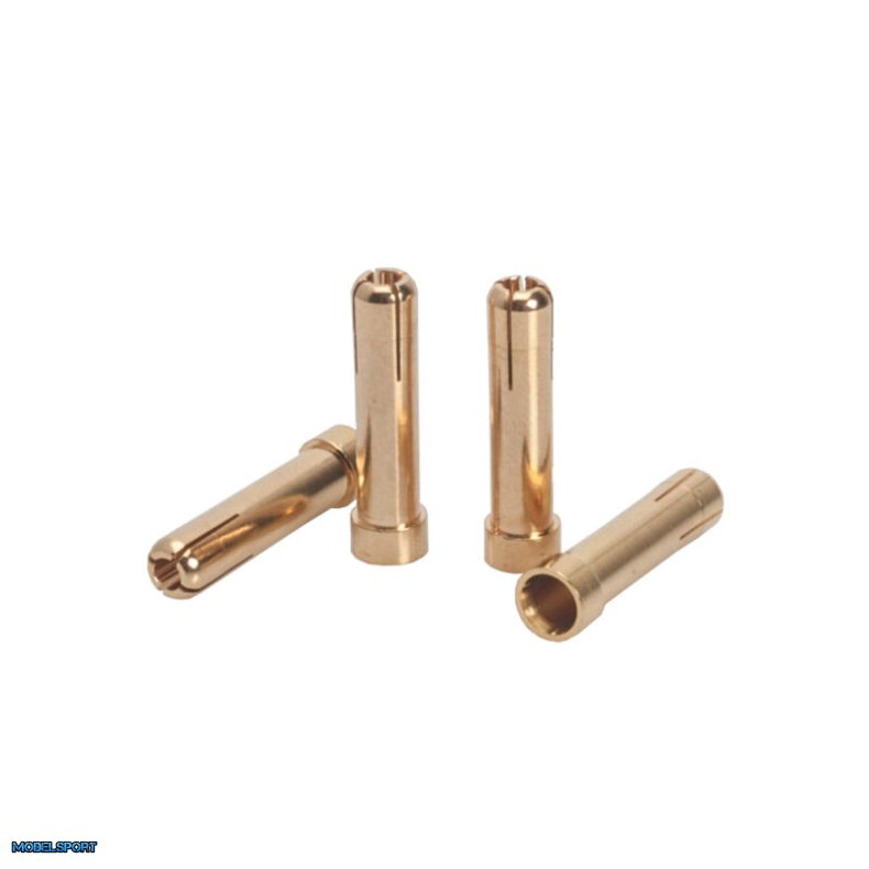 LRP 5mm to 4mm Gold Works Team adapter plug (4 pcs.)