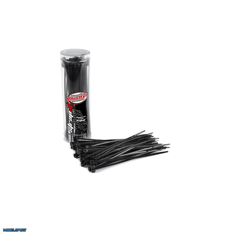 Team Corally - Strap-it - Cable Tie Raps - Black - 2.5x100mm - 50 pcs