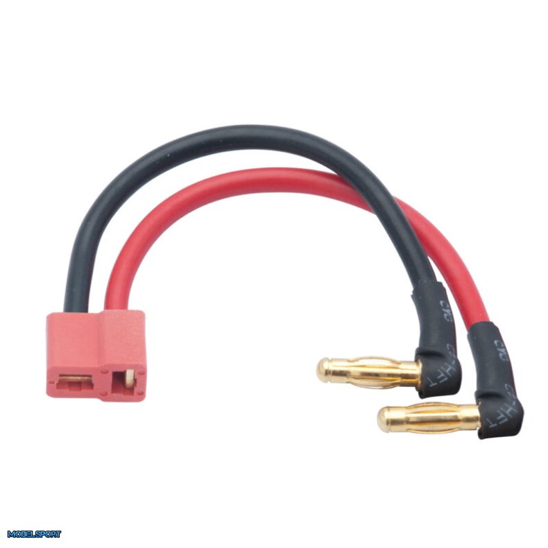 Lipo H/C Adaptor Wire-4mm Male Plug-US