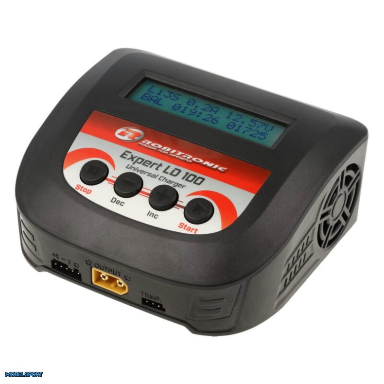 Robitronic Expert LD 100 lader LiPo 2-4s 10A 100W